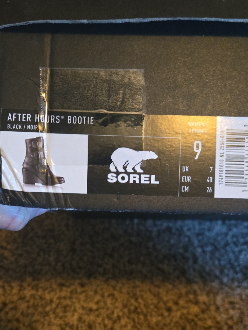 Sorel Women's Black Leather Strap Mid-Calf Combat Boots From Nordstrom - Picture 2 of 7